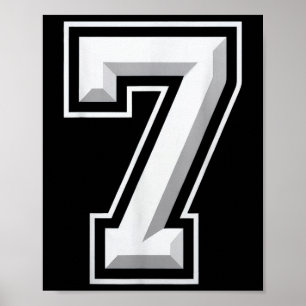 Affiche Numéro 7 67 Mème Correspondant