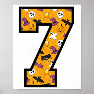 Affiche Numéro 7 Citation de mème drôle 6 7 Six Sept Hallo