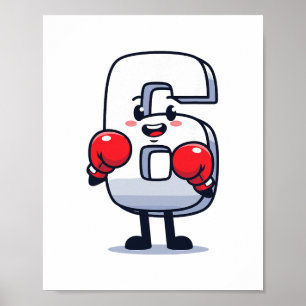 Affiche Numéro 7 Correspondant 67 Mème Boxe Hommes Femmes 