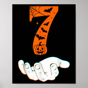 Affiche Numéro 7 Costume Halloween Hommes Meme Corresponda