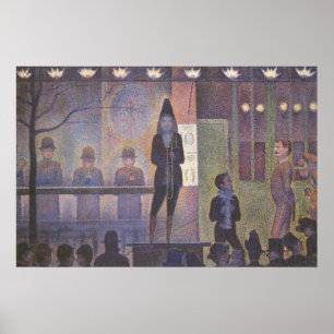 Affiche Numéro de cirque de cirque par Georges Seurat, art