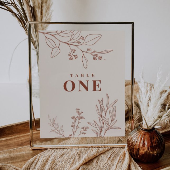 Affiche Numéros de table floraux boho (Créateur téléchargé)