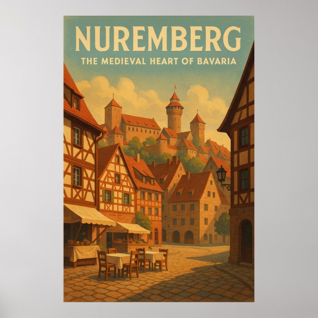 Affiche Nuremberg — The Medieval Heart of Bavaria (Devant)