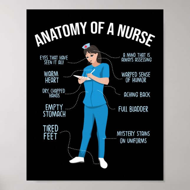 Affiche Nurse Anatomy Of A Nurse (Devant)