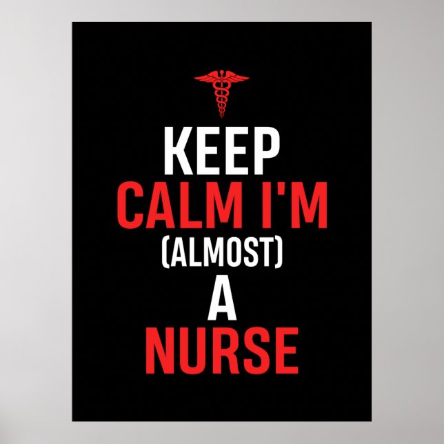 Affiche Nurse Gift | Keep Calm I Am A Nurse (Devant)