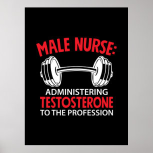 Affiche Nurse Gift Male Nurse Administrering