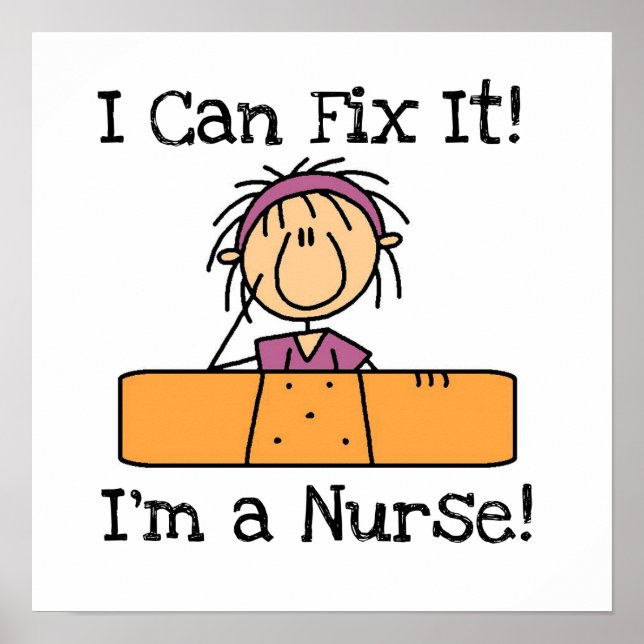 Affiche Nurse I Can Fix It T-shirts et cadeaux (Devant)