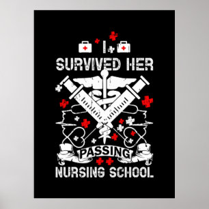 Affiche Nurse Survided Her Passing Nursing