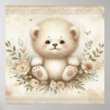Nurserie Bébé Lion Floral