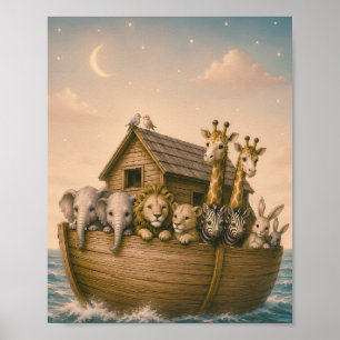 Affiche Nurserie islamique de l'arche de Noé