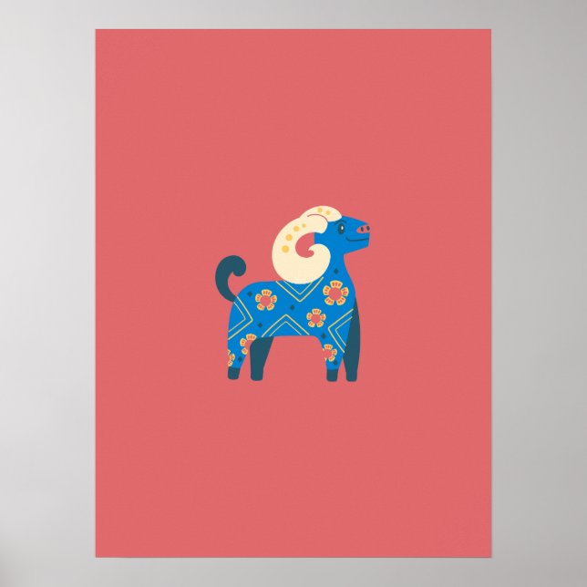 Affiche Nurserie pour moutons (Devant)