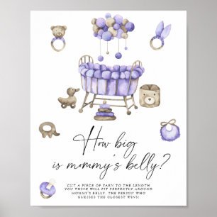 Affiche Nursery - quel est la taille du ventre de maman je