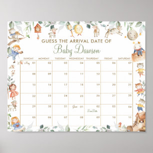 Affiche Nursery Rhyme Guess Baby Arrival Date Showgame