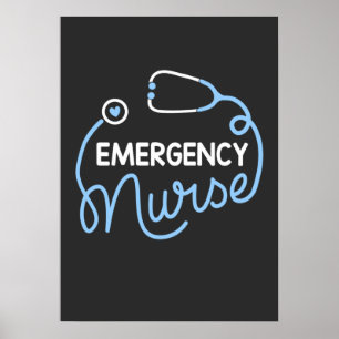 Affiche Nursing Life   Nurse Emergency Department Nursing