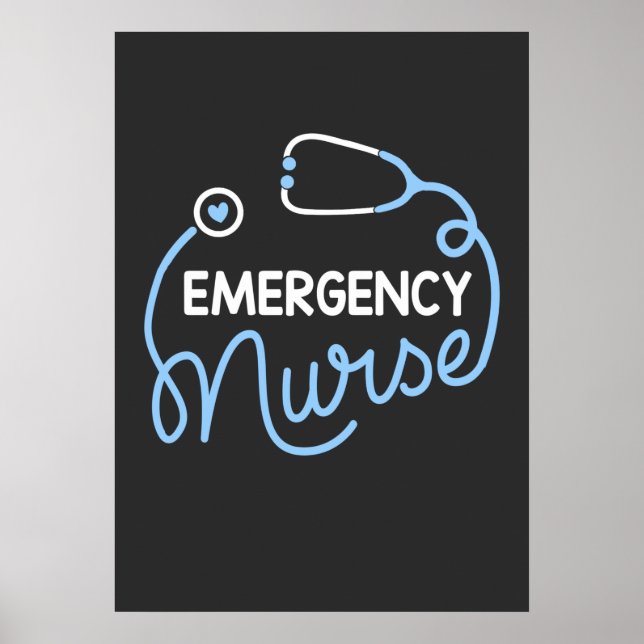 Affiche Nursing Life | Nurse Emergency Department Nursing (Devant)