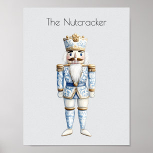 Affiche Nutcracker aquarelle Noël