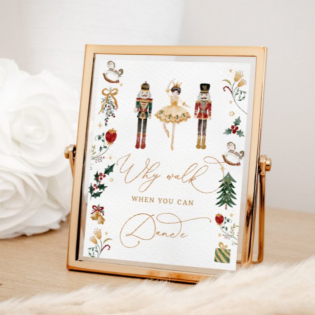 Affiche Nutcracker pourquoi marcher quand vous dansez anni (Créateur téléchargé)