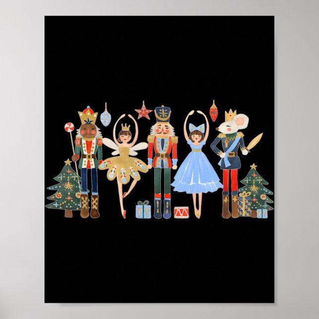 Affiche Nutcracker Squad Ballet Dance Matching Family Chri (Devant)