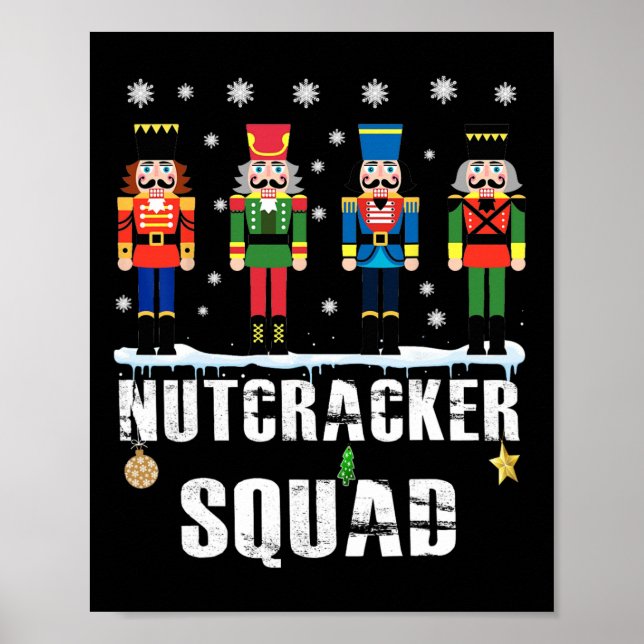 Affiche Nutcracker Squad Byllet Dance Matching Family Chri (Devant)