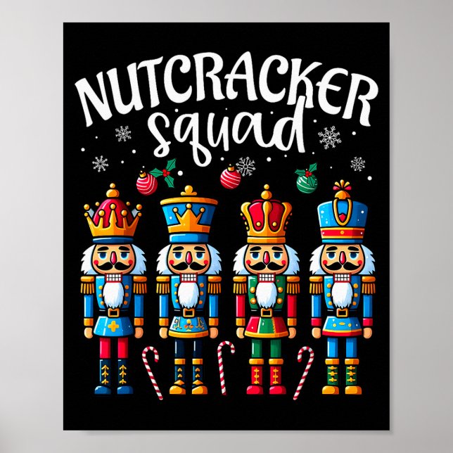 Affiche Nutcracker Squad Pajama Merry Christmas Toddler Bo (Devant)