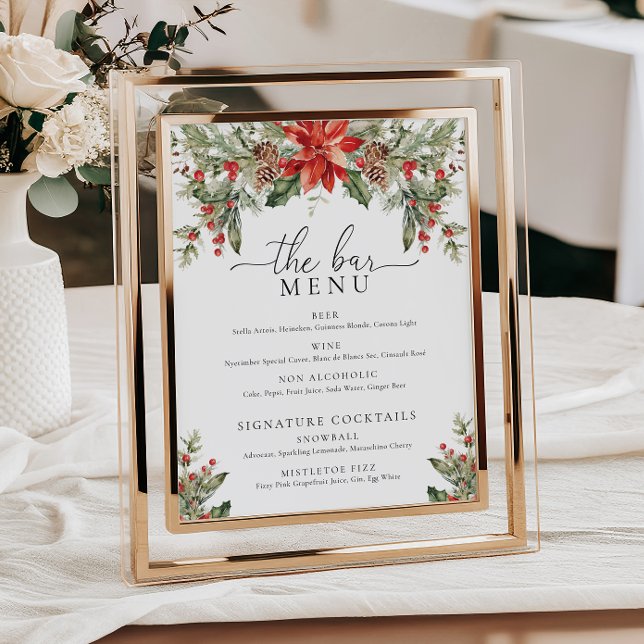 Affiche Nutmeg Noel Noël Le Bar Boissons Menu (Créateur téléchargé)