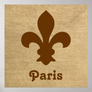 Affiche Nutmeg Parisien Moods Fleur de Lys
