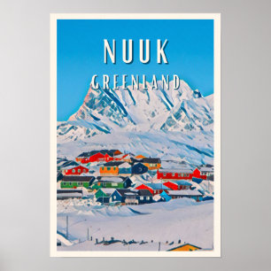 Affiche Nuuk, la ville entière aux épouses stouflants