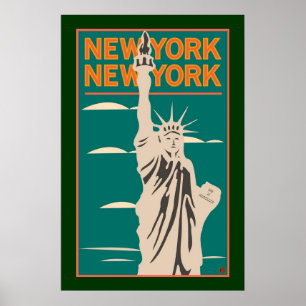 Affiche NY, Liberté-Affiche de NY