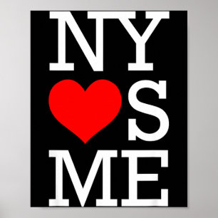 Affiche Ny M'aime Drôle Je Cœur New York