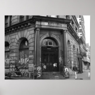 Affiche NYC, 2003 bâtiment abandonné