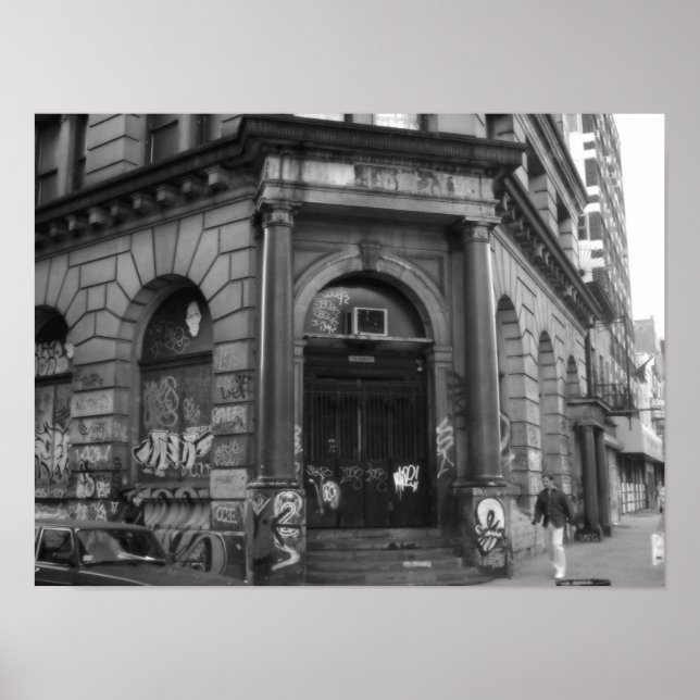 Affiche NYC, 2003 bâtiment abandonné (Devant)