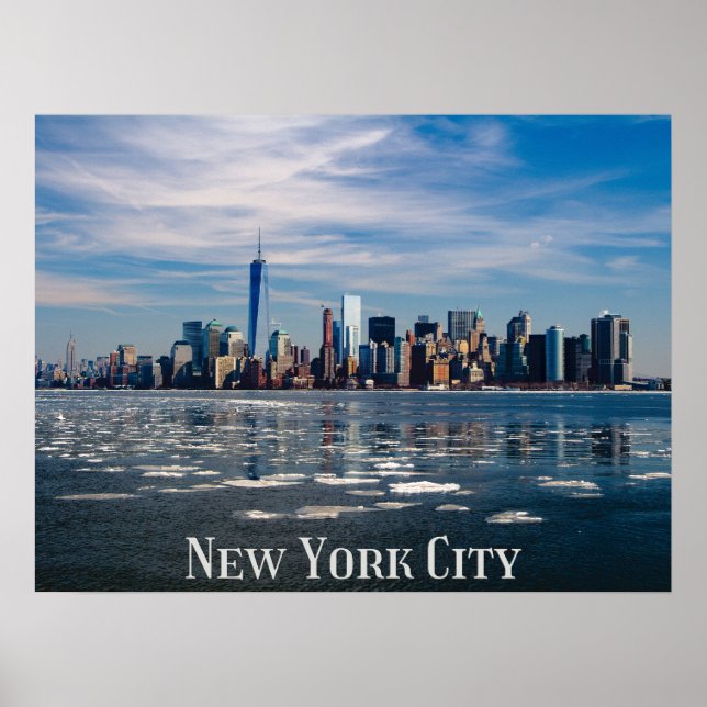 Affiche NYC - New York City Skyline | Belle Grosse Pomme (Devant)