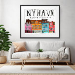 Affiche NYHAVN Kobenhavn Watercolor Art Travel<br><div class="desc">Ajoutez votre propre texte, changez aussi la couleur arrière - plan. Sélectionnez la taille de l'impression à l'aide du menu déroulant ci-dessus, et vous pouvez cliquer sur le bouton "modifier la conception" pour customiser l'illustration pour qu'elle s'adapte à n'importe quelle taille de papier. Achetez une simple affiche ou une version...</div>