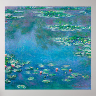 Affiche Nymphéas, Claude Monet