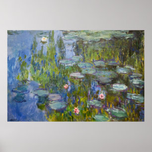 Affiche Nymphéas de Claude Monet (1915)