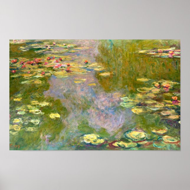 Affiche Nymphéas par Claude Monet 1919 (Devant)