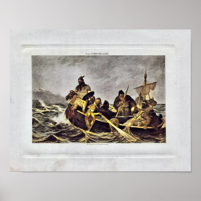 Affiche O A Wergeland, Vikings, Leif Ericson (Devant)