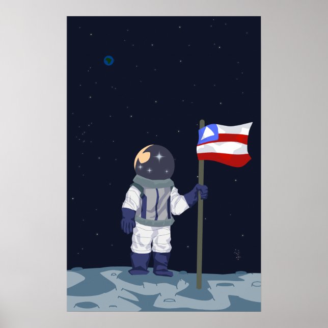 Affiche O astronauta (Devant)