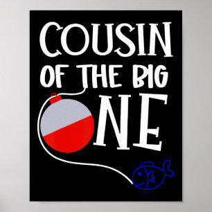 Affiche O-fish-ialement Un Cousin De L'anniversaire Du Gro
