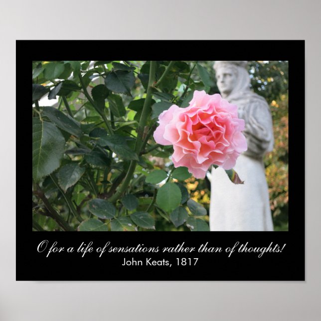 Affiche O pour une vie de sensations (citations de Keats) (Devant)