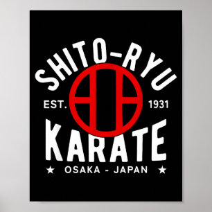 Affiche O Ryu Karate Do Arts Martiaux Japon Tokyo 