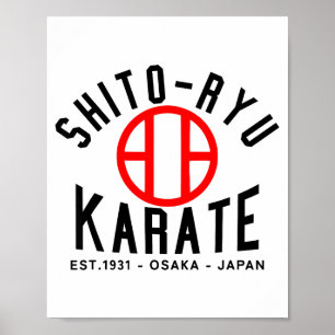 Affiche O-ryu Karaté Japon Arts Martiaux