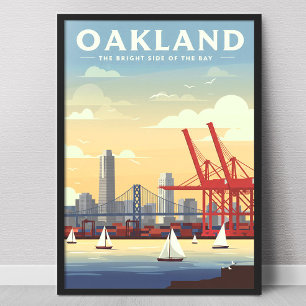 Affiche Oakland Californie vintage
