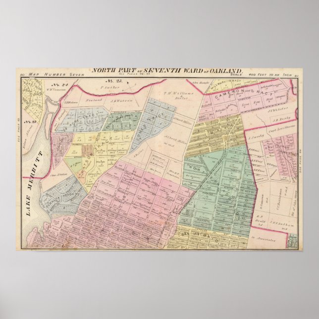 Affiche Oakland, environs 7 (Devant)