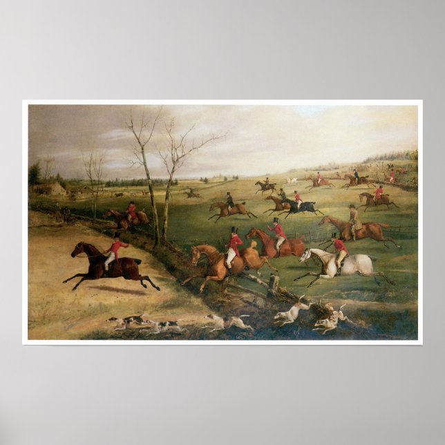 Affiche Oakley Hunt, Henry Thomas Alken (Devant)