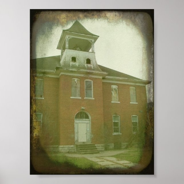 Affiche Oakville, Iowa School (Devant)