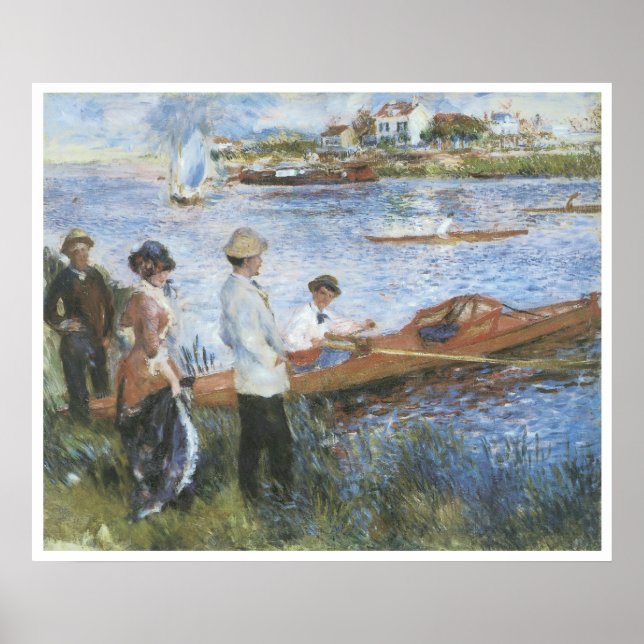 Affiche Oarsmen à Chatou, 1879 Pierre-Auguste Renoir (Devant)