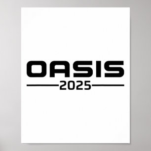 Affiche Oasis 2025 Vacances Californie Ca Vintage Rétro So