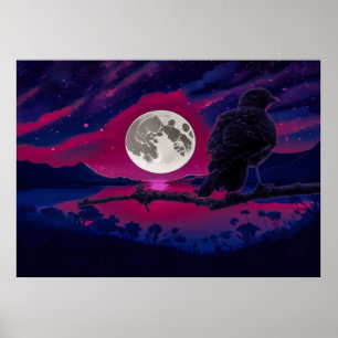 Affiche Oasis de rêve (IA+Human)