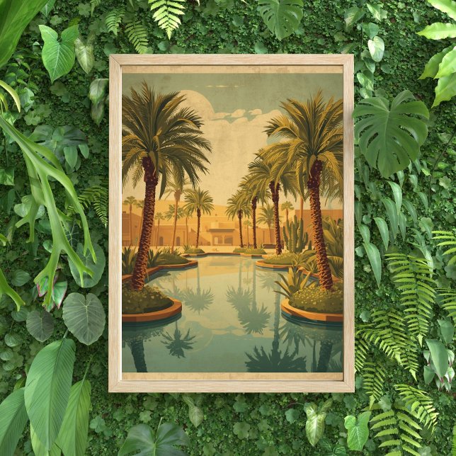Affiche Oasis Dreams – Voyage en Égypte Vintage  (Créateur téléchargé)